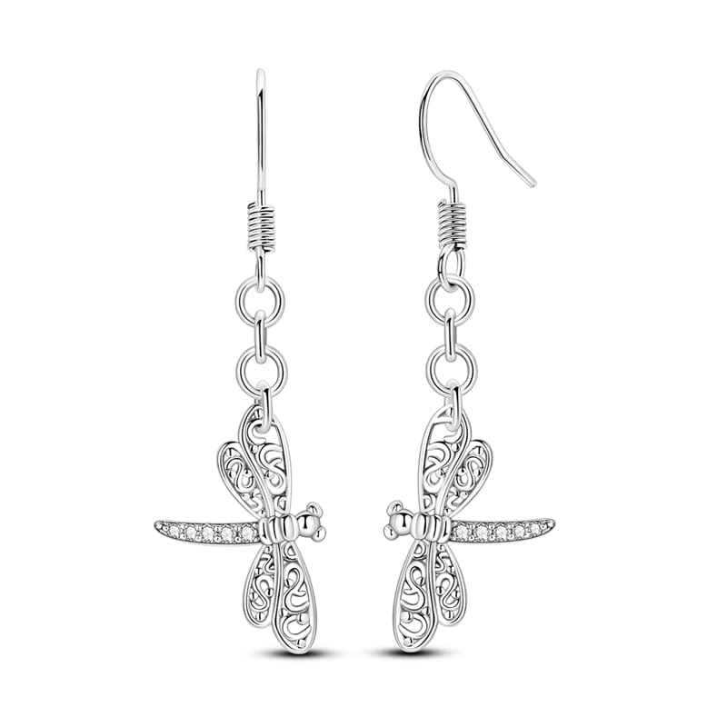 Amarante Jewelry Elegant Dragonfly Dangle Earrings