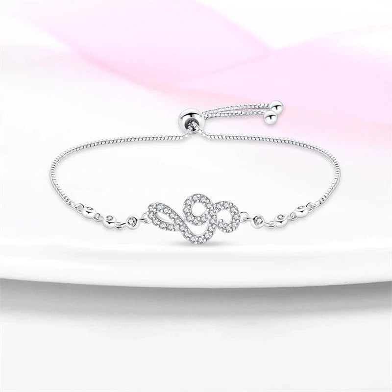 Amarante Jewelry Elegant Infinity Crystal Bracelet