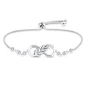 Amarante Jewelry Elegant Infinity Knot Bracelet with Crystal Accents