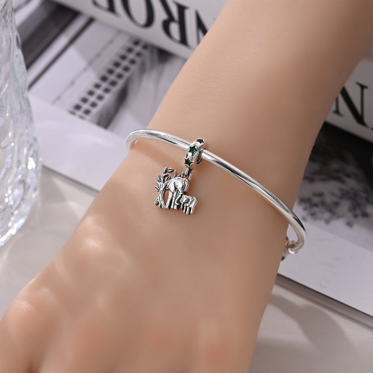 Amarante Jewelry Elephant Family Dangle Charm