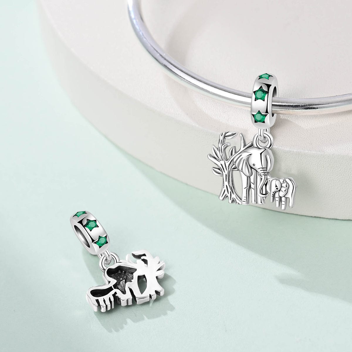 Amarante Jewelry Elephant Family Dangle Charm