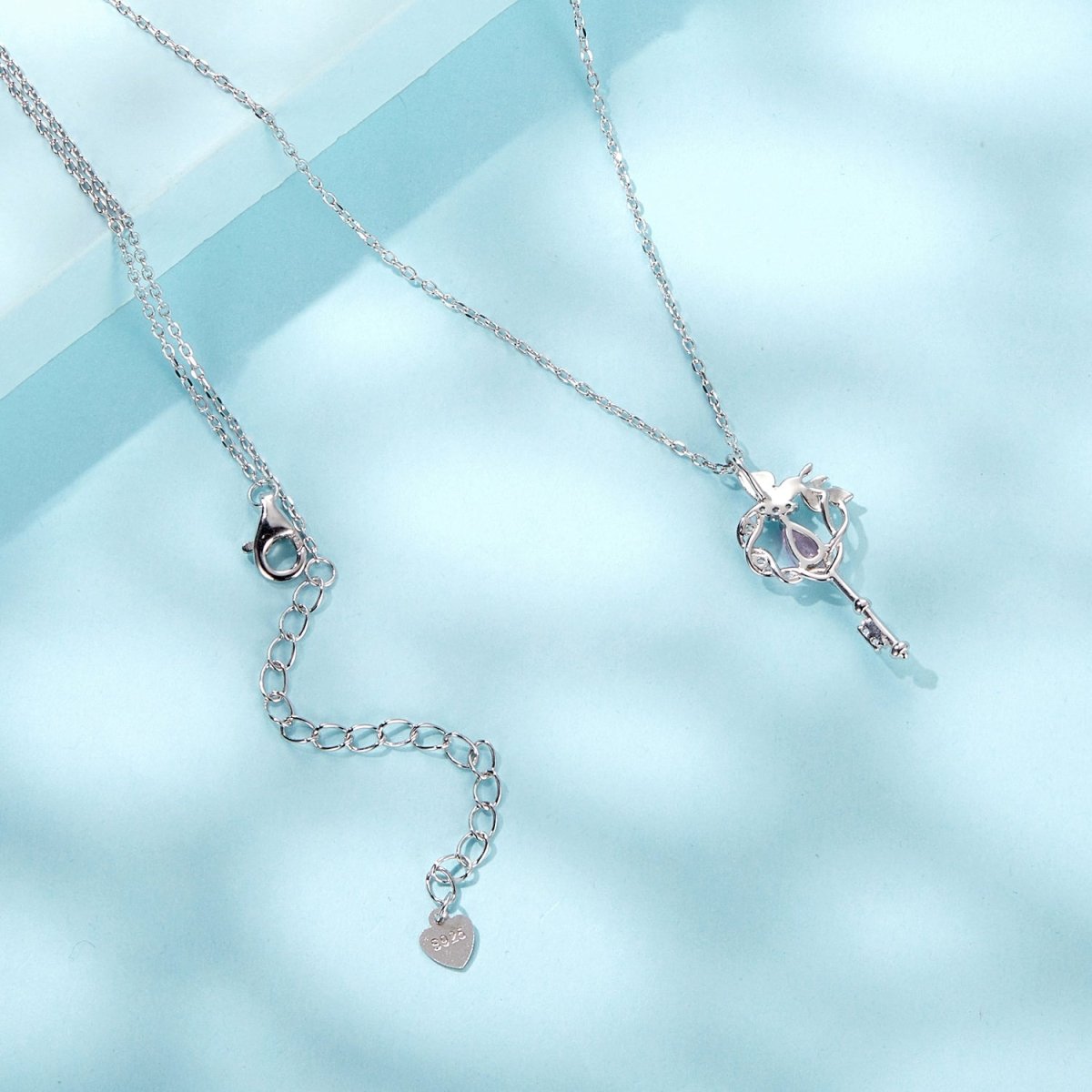 Amarante Jewelry Enchanted Garden Key Pendant Necklace