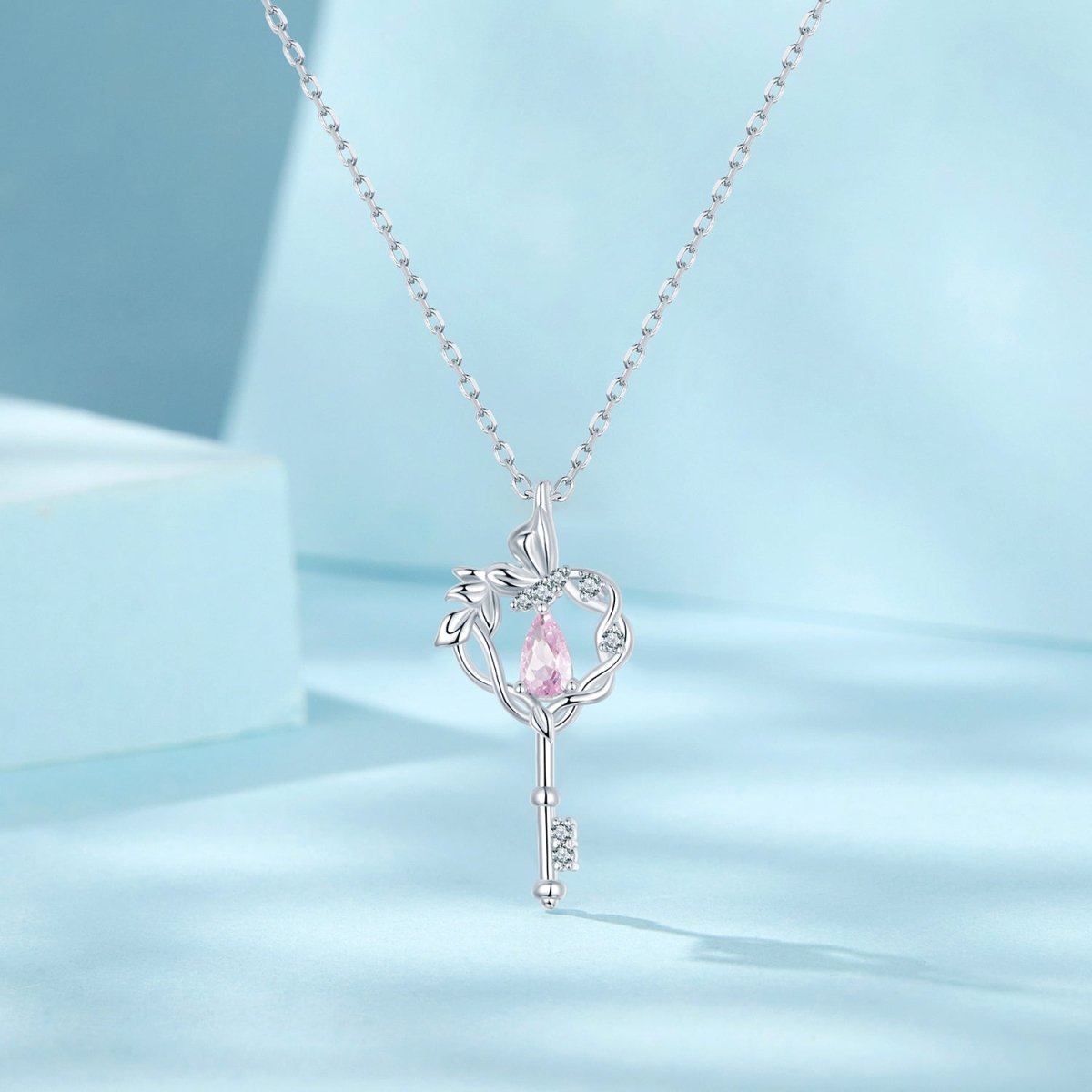 Amarante Jewelry Enchanted Garden Key Pendant Necklace