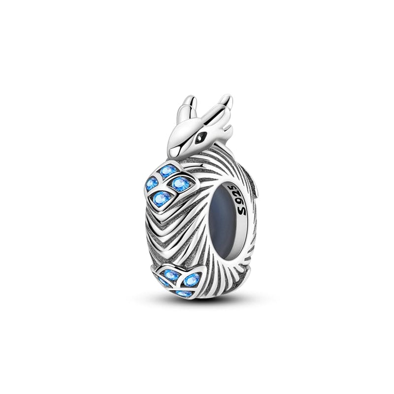 Amarante Jewelry Enchanting Blue Gem Dragon Charm