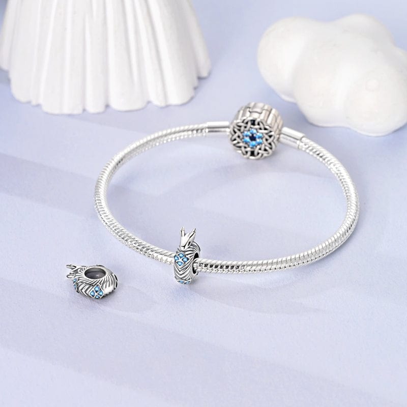 Amarante Jewelry Enchanting Blue Gem Dragon Charm
