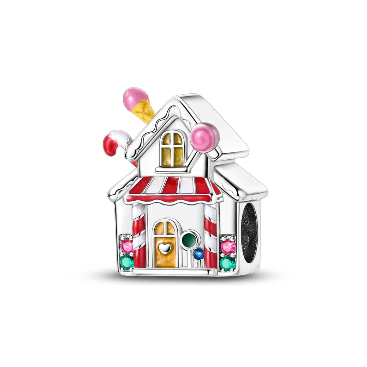 Amarante Jewelry Enchanting Candy House Charm with Colorful Accents
