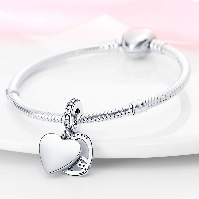 Amarante Jewelry Pink Enchanted Hearts Dangle Charm