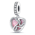 Amarante Jewelry Pink Enchanted Hearts Dangle Charm