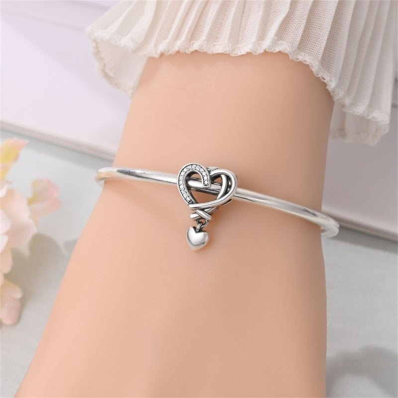 Amarante Jewelry Eternal Heart Knot Dangle Charm