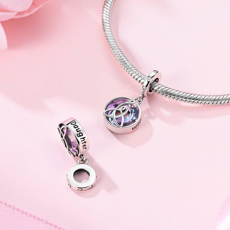 Amarante Jewelry Eternal Love Celtic Knot & Crystal Mom Dangle Charm
