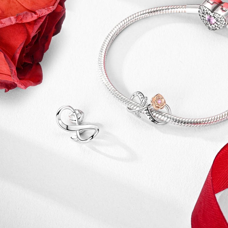 Amarante Jewelry Eternal Love Infinity Rose Charm