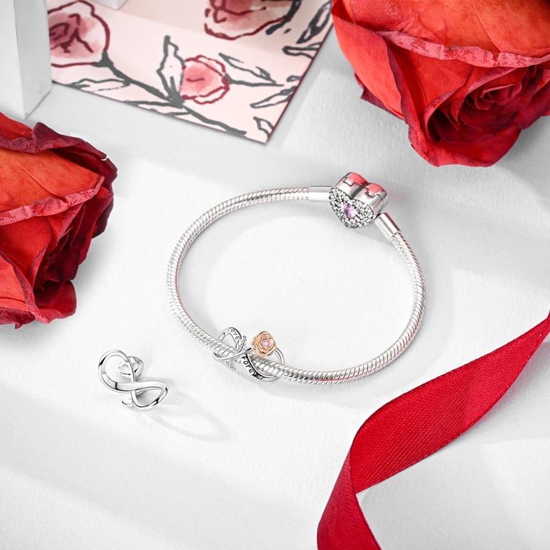 Amarante Jewelry Eternal Love Infinity Rose Charm