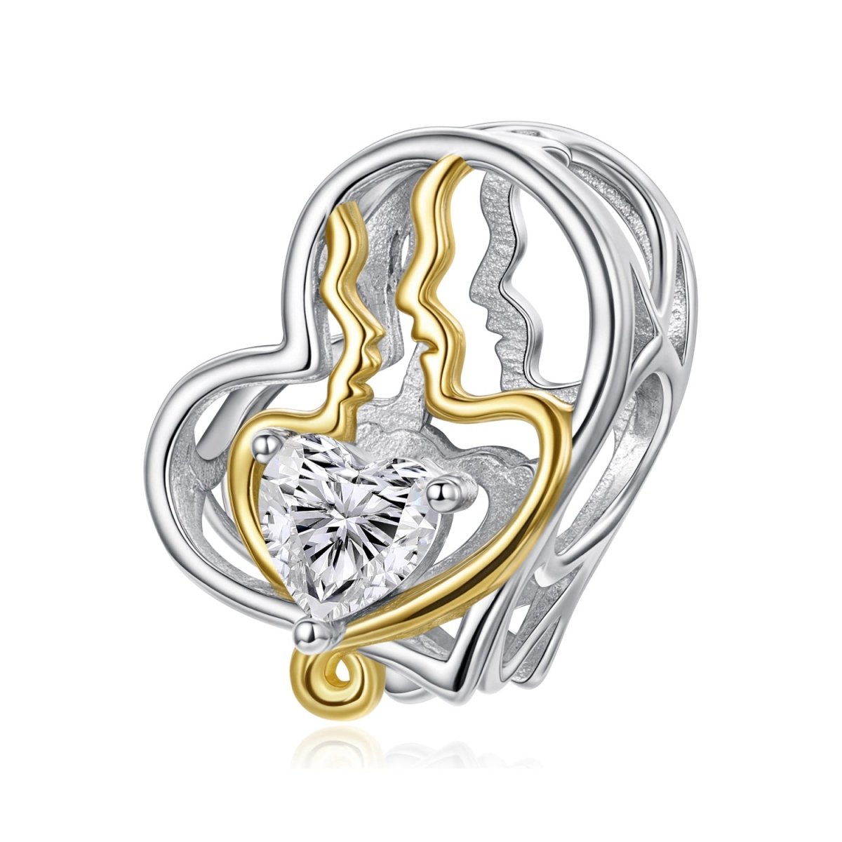 Amarante Jewelry Eternal Soulmates Silhouette Heart Charm
