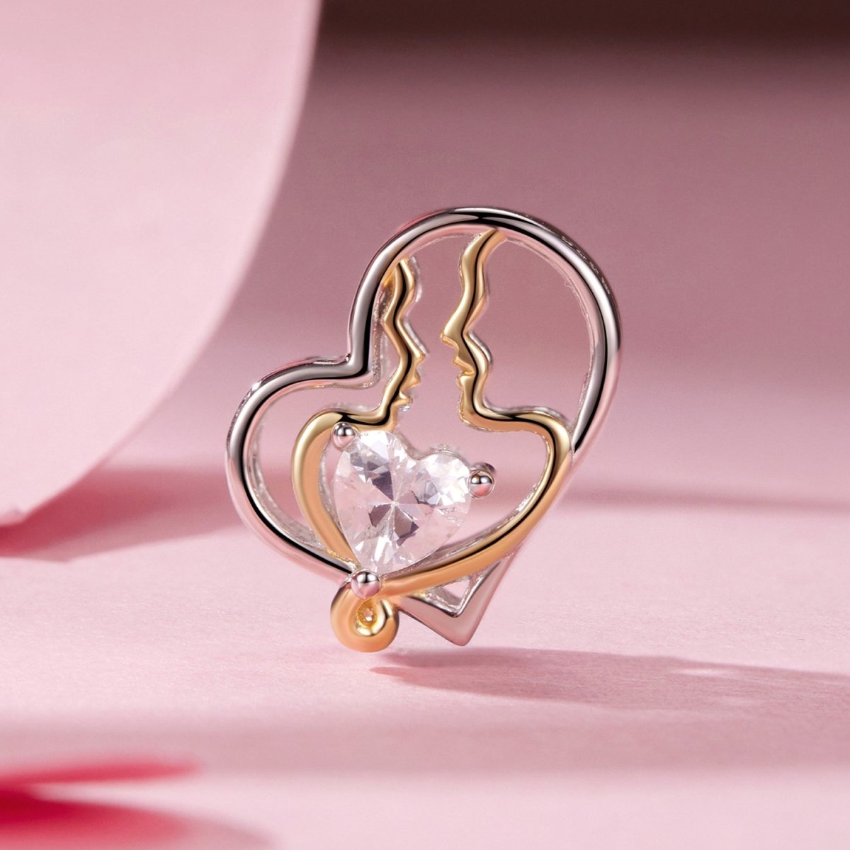 Amarante Jewelry Eternal Soulmates Silhouette Heart Charm