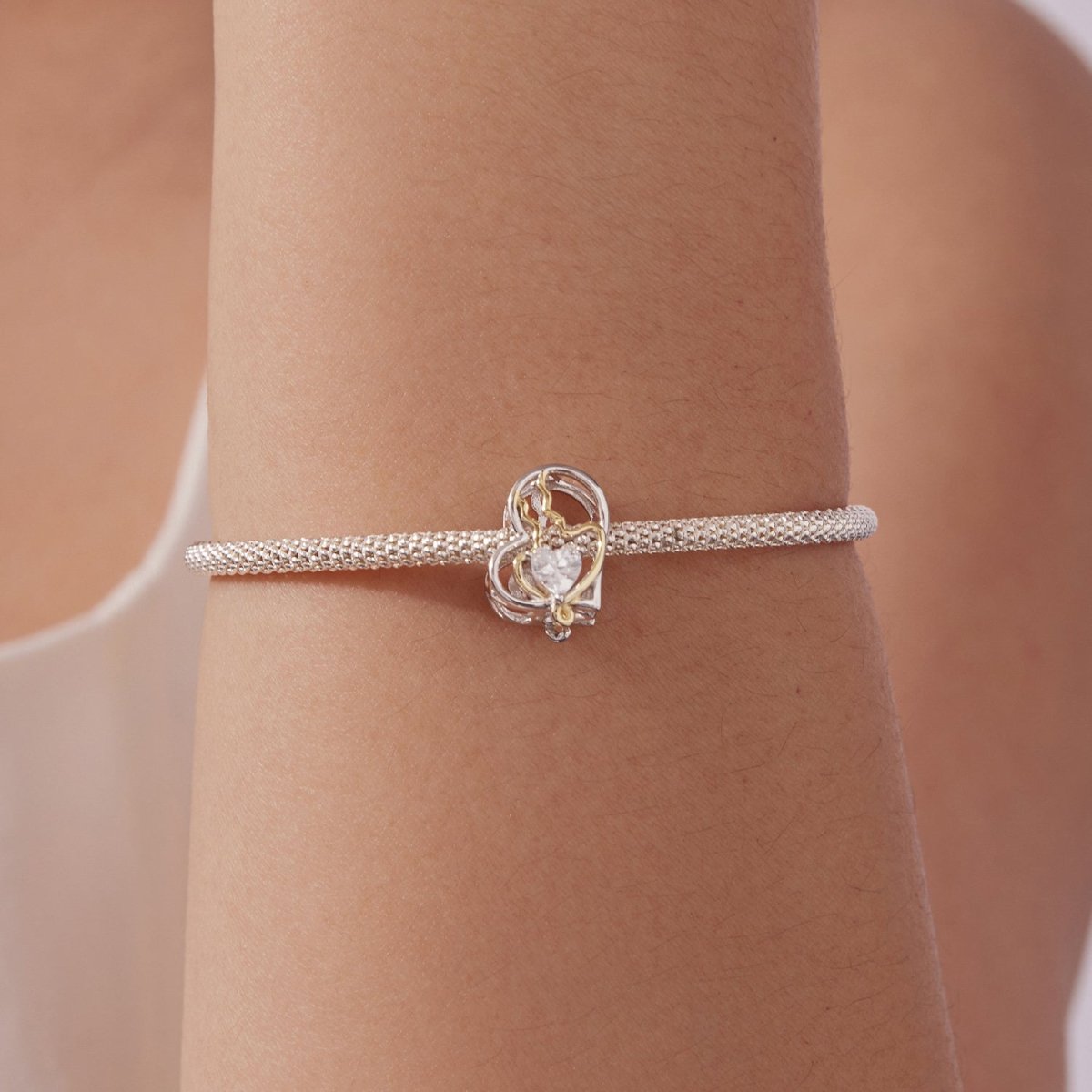 Amarante Jewelry Eternal Soulmates Silhouette Heart Charm
