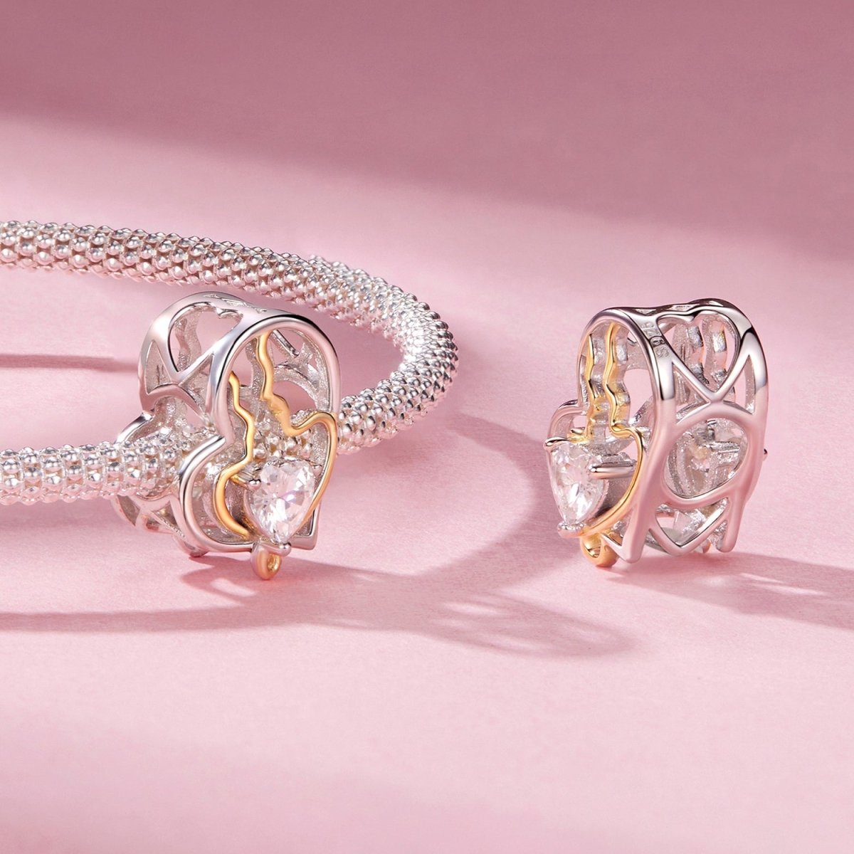 Amarante Jewelry Eternal Soulmates Silhouette Heart Charm