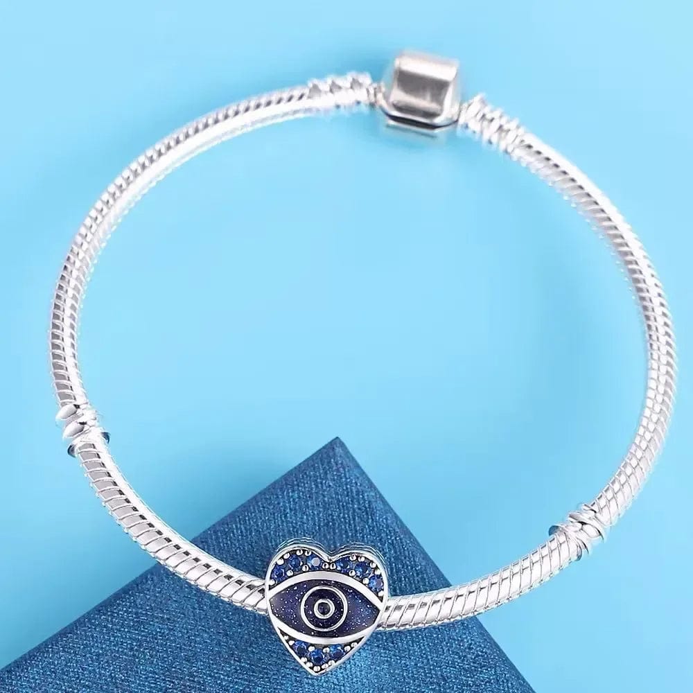 Amarante Jewelry Evil Eye Heart Charm