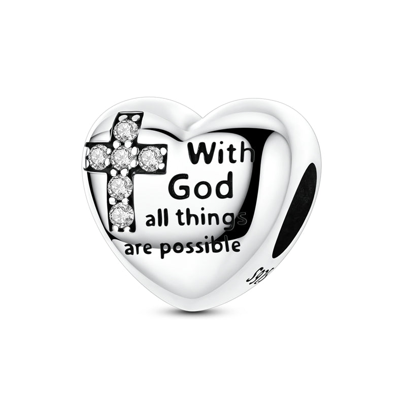 Amarante Jewelry Faith & Blessings Heart Charm