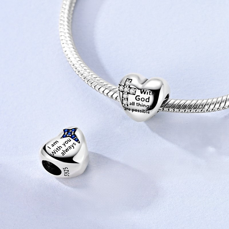 Amarante Jewelry Faith & Blessings Heart Charm