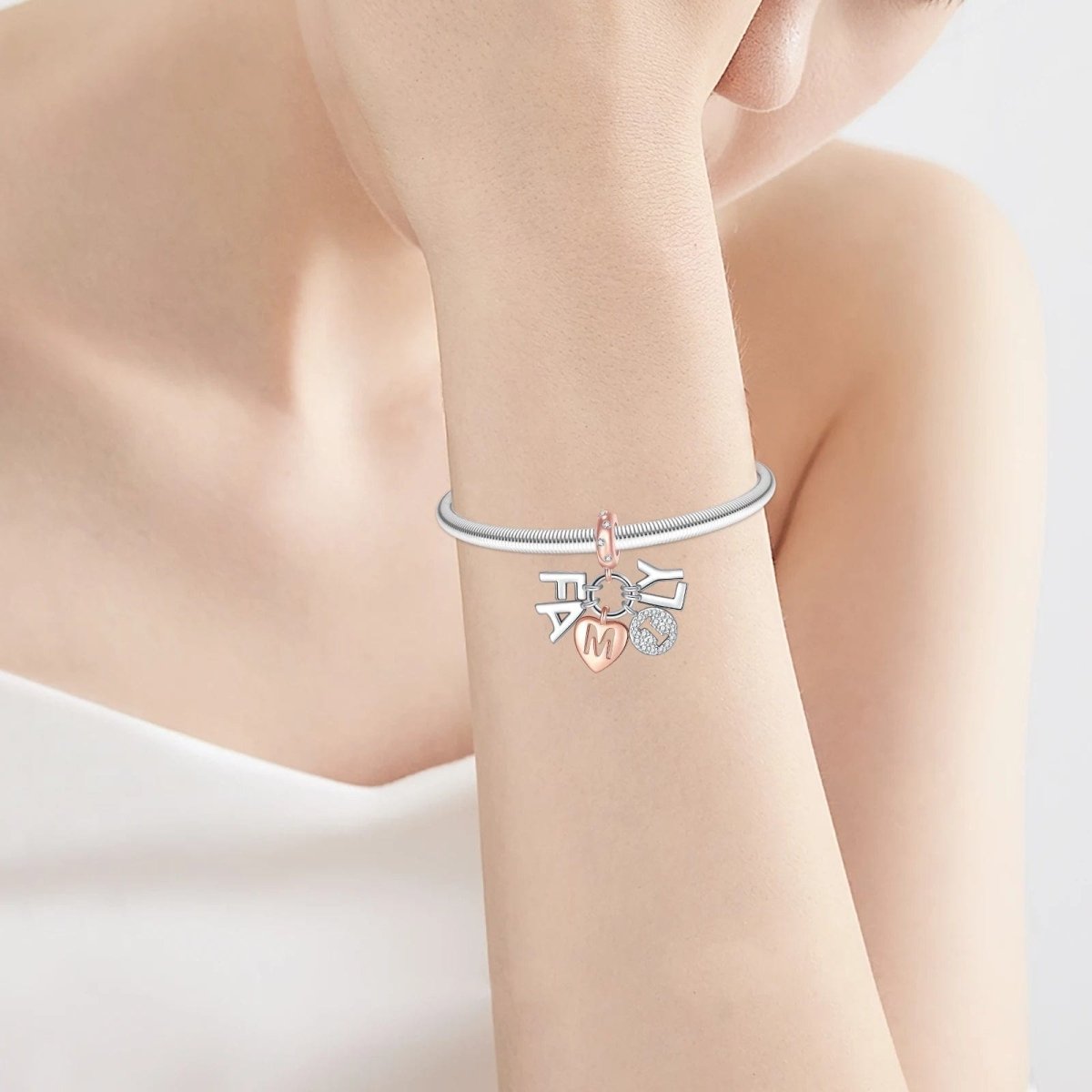 Amarante Jewelry Family Letters Dangle Charm