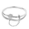 Amarante Jewelry Family Forever Snake Chain Bracelet with Safety Chain