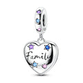 Amarante Jewelry Family Heart Locket Dangle Charm