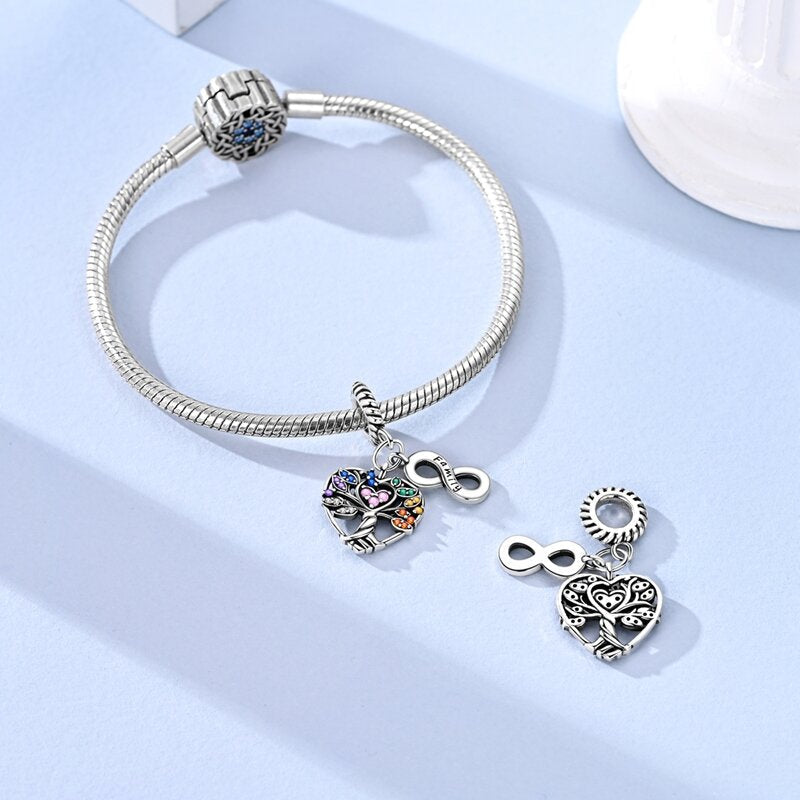 Amarante Jewelry Family Tree Infinity Dangle Charm