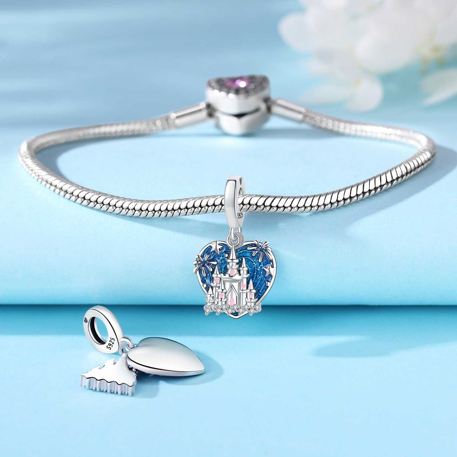 Amarante Jewelry Fantasy Castle Heart Charm