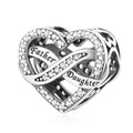 Amarante Jewelry Father Daughter Heart Infinity Charm