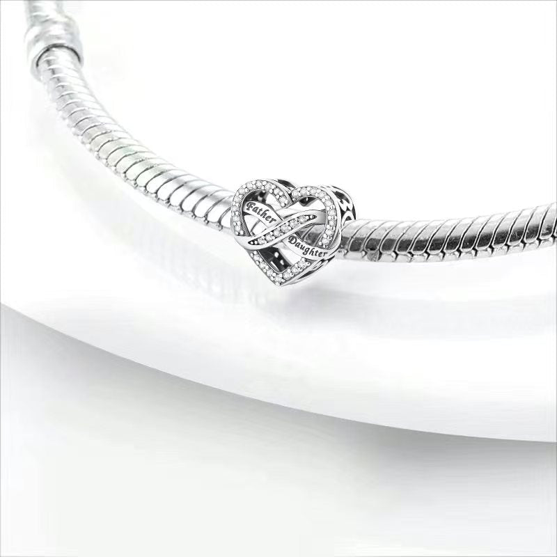 Amarante Jewelry Father Daughter Heart Infinity Charm
