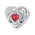 Amarante Jewelry Fiery Opal Love Knot Charm