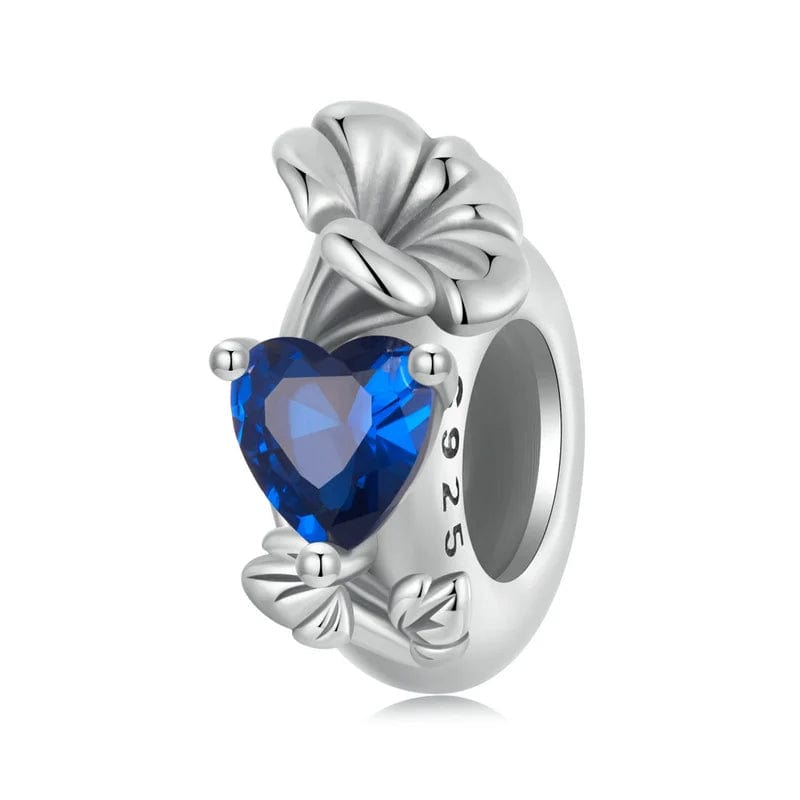 Amarante Jewelry Floral Heart Birthstone Charms