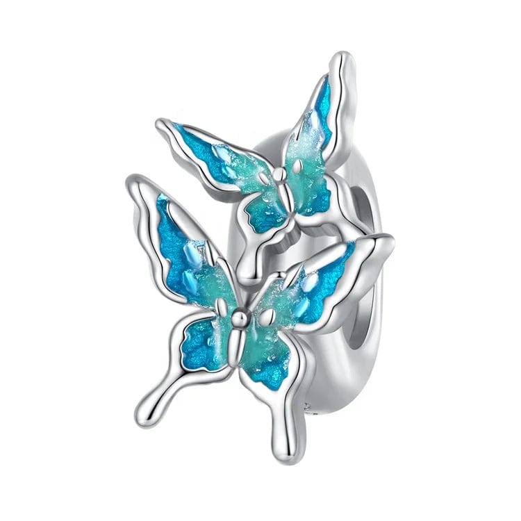 Amarante Jewelry Fluttering Blue Duo Butterfly Charm