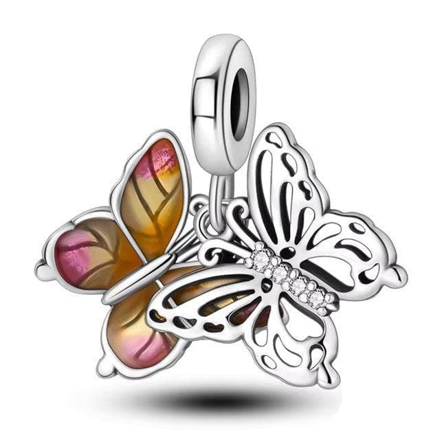 Amarante Jewelry Flying Butterflies Dangle Charm
