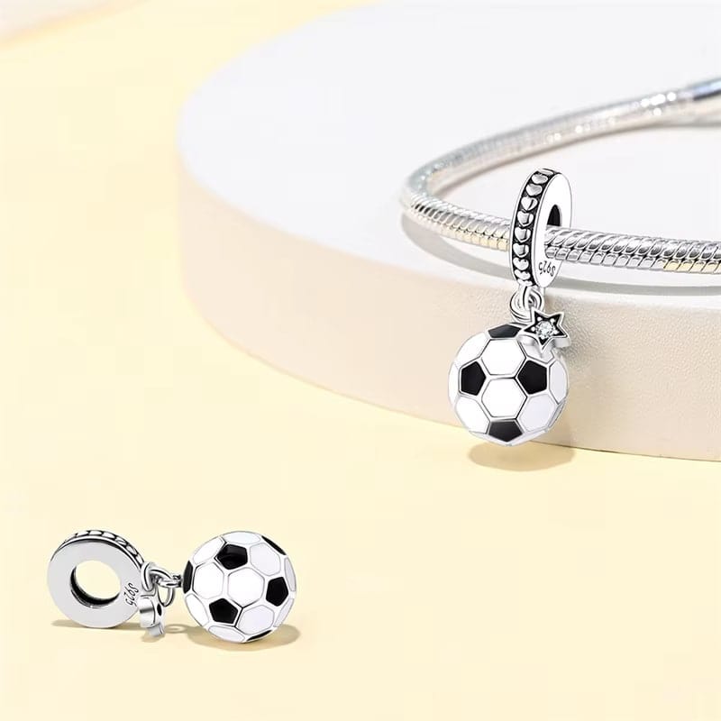 Amarante Jewelry Football Star Dangle Charm