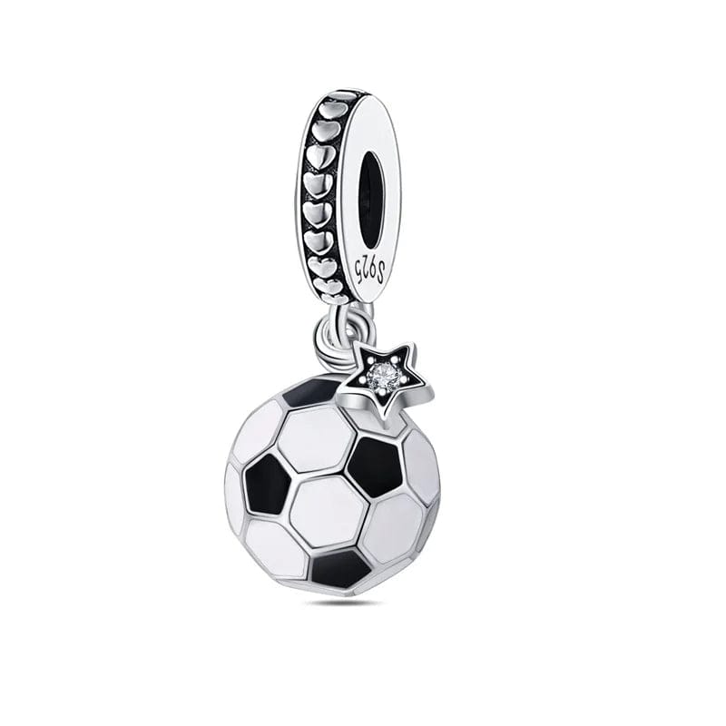 Amarante Jewelry Football Star Dangle Charm