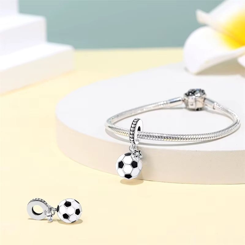 Amarante Jewelry Football Star Dangle Charm