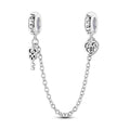 Amarante Jewelry Forever & Always, Heart Lock & Key Charm