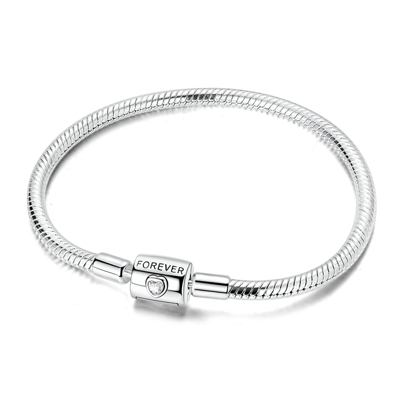 Amarante Jewelry Forever Heart Snake Chain Bracelet