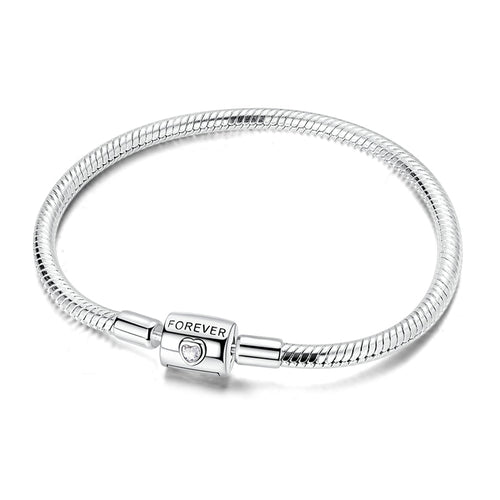 Amarante Jewelry Forever Heart Snake Chain Bracelet