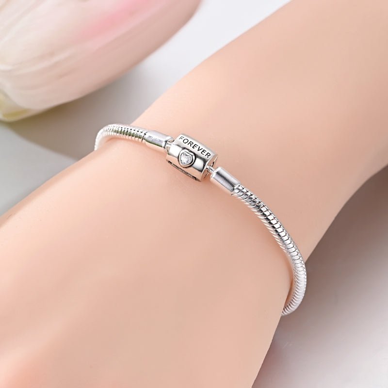 Amarante Jewelry Forever Heart Snake Chain Bracelet