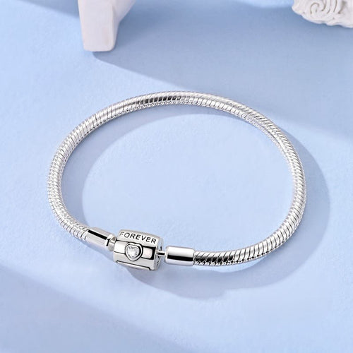 Amarante Jewelry Forever Heart Snake Chain Bracelet
