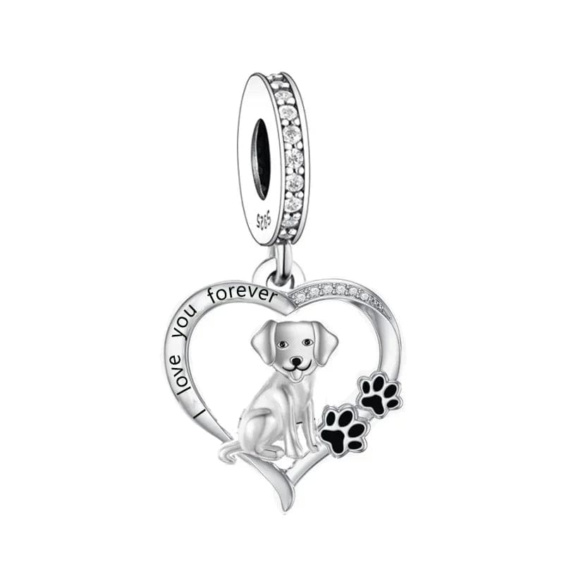 Amarante Jewelry Forever Love Labrador Dog Charm