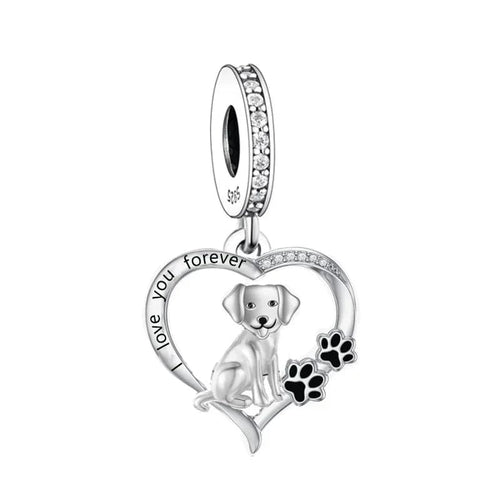 Amarante Jewelry Forever Love Labrador Dog Charm