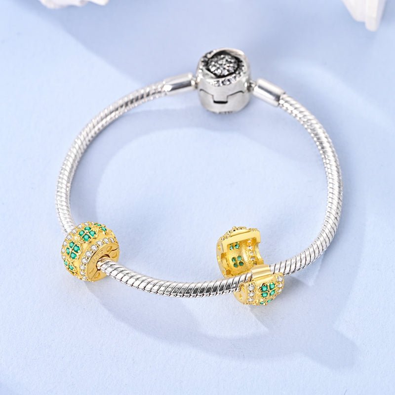 Amarante Jewelry Four - Leaf Clover Gold Clip Charm