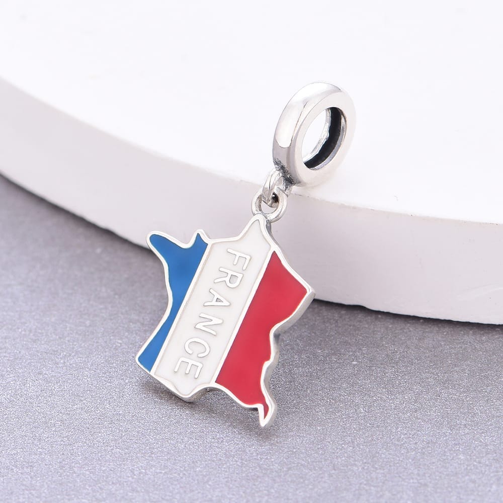 Amarante Jewelry France Map Dangle Charm