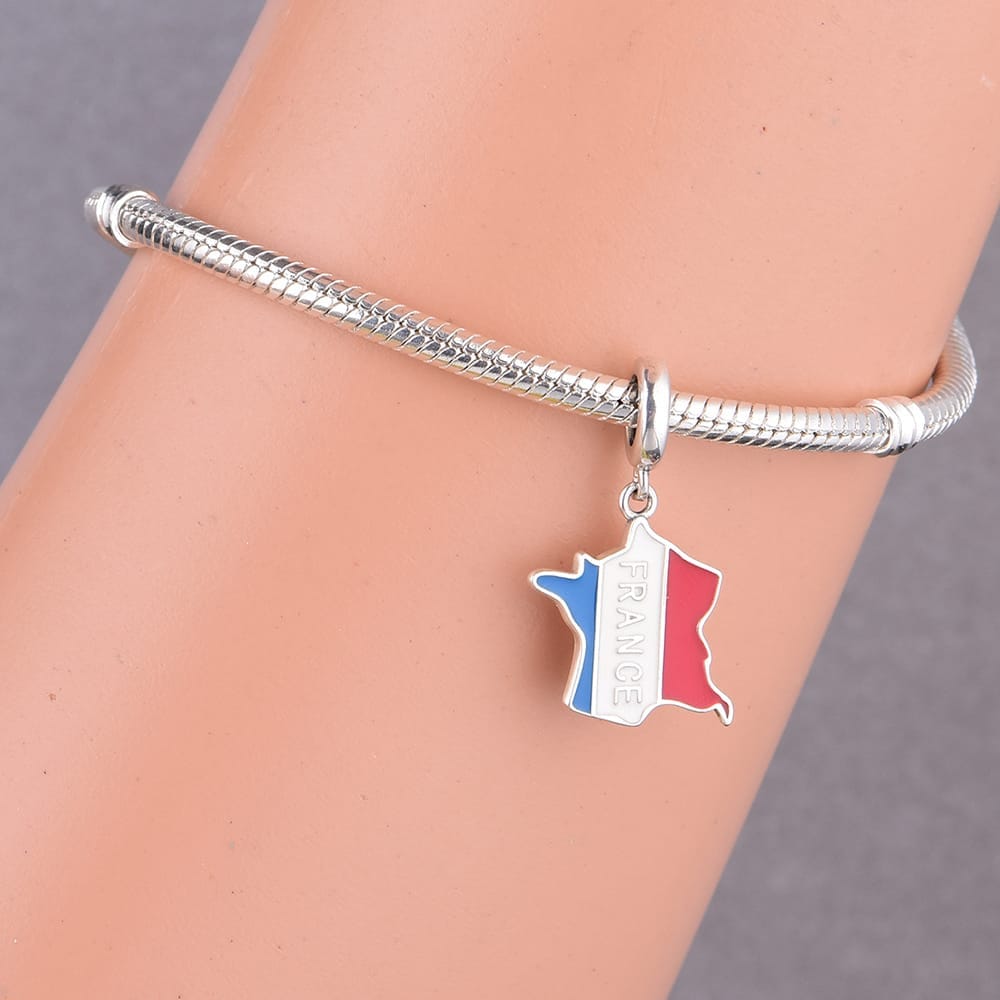 Amarante Jewelry France Map Dangle Charm