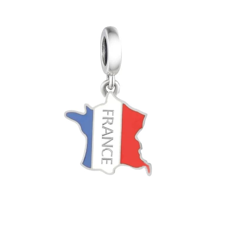 Amarante Jewelry France Map Dangle Charm