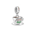Amarante Jewelry Friends TV Series Central Perk Coffee Cup Dangle Charm