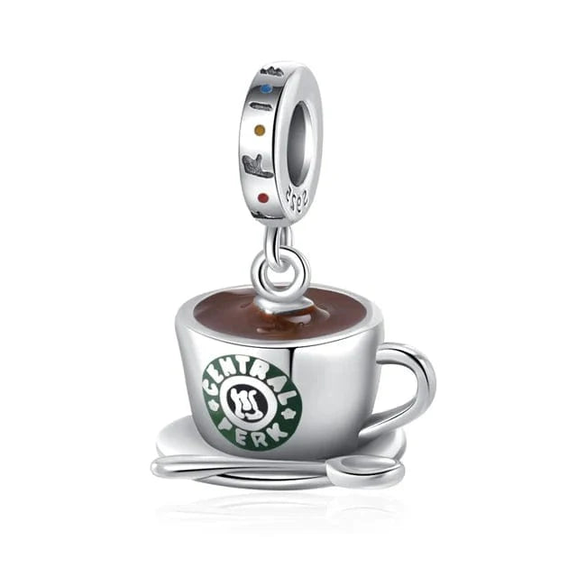 Amarante Jewelry Friends TV Series Central Perk Coffee Dangle Charm